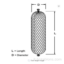 Sack Gabion Mesh Metting a filo esagonale